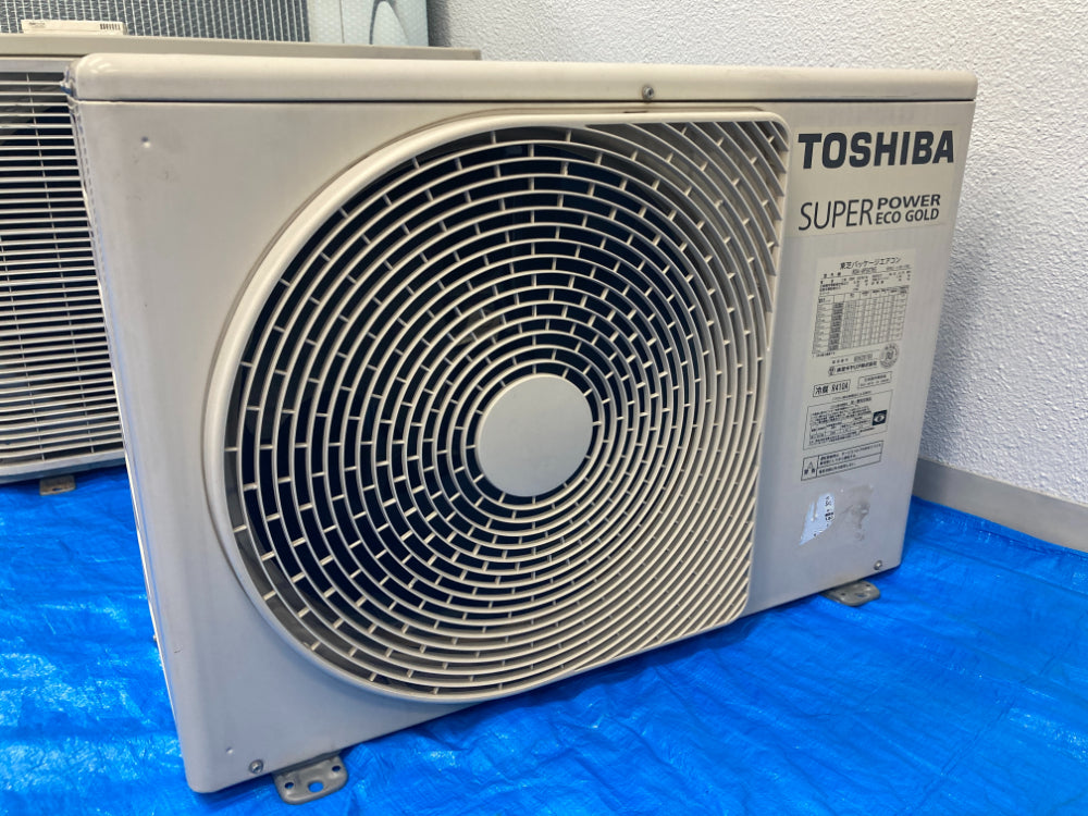 2017年製 日本キヤリア(東芝) 天井カセット4方向 業務用エアコン 2馬力 三相200V AUSA05077X【管理RS-30】